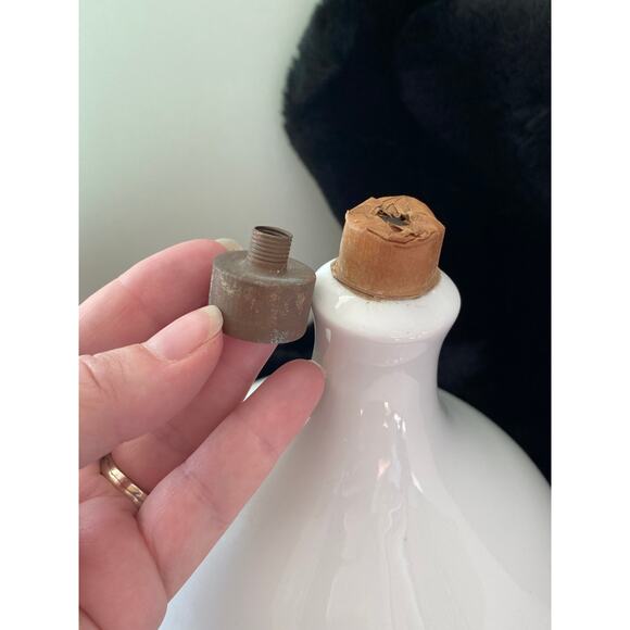 Vintage Gerold Porzellan lamp base, white porcelain, Made W Germany 4 available - Picture 8 of 16